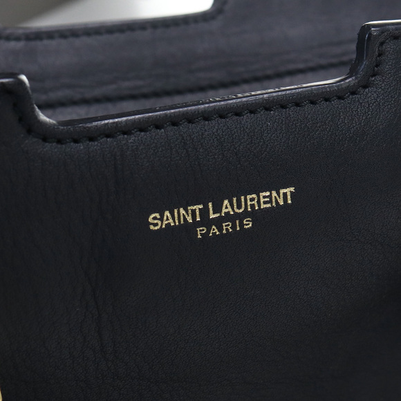 Saint Laurent Petit Cabas Y Line Handbag Leather Black - Picture 6 of 11